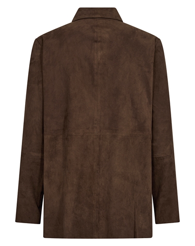 Depeche - NoraDep Suede Skjorte - Wood